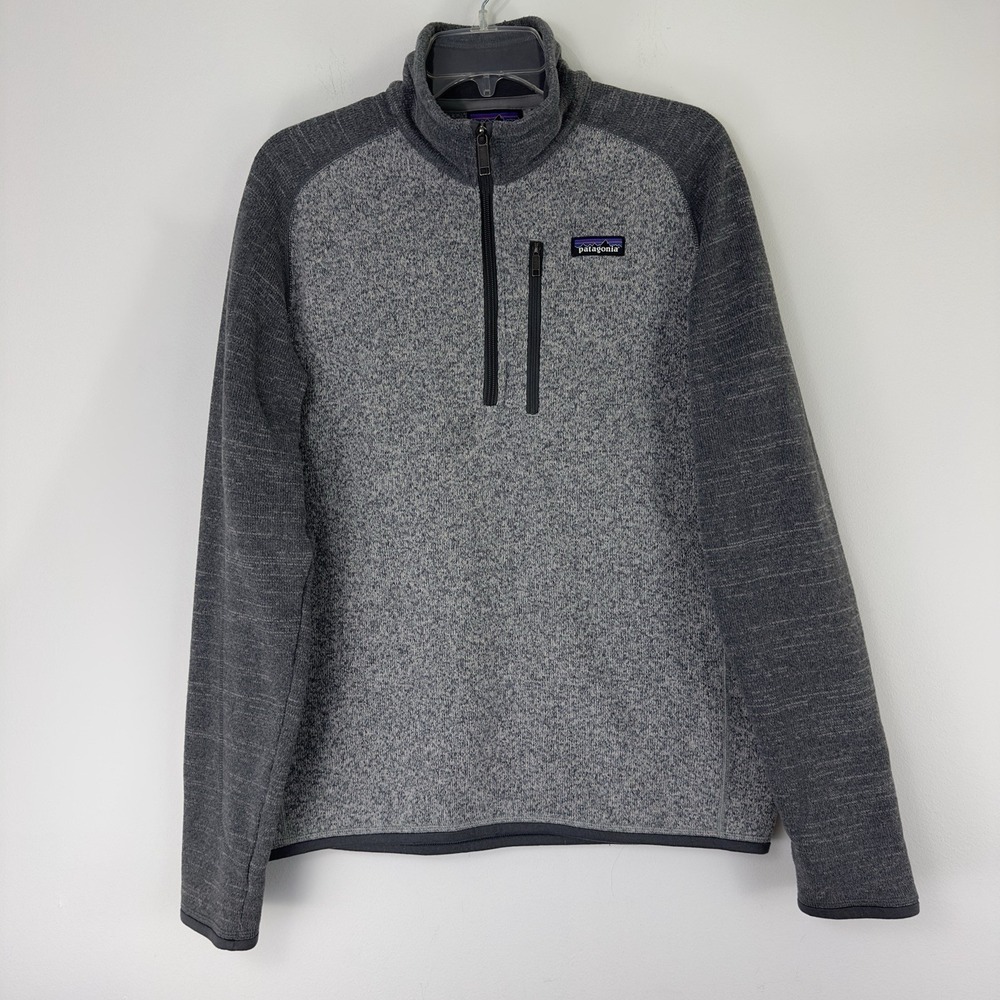Patagonia Men's Grey Better‎ Sweater 1/4 Zip Fleece Pullover Size M